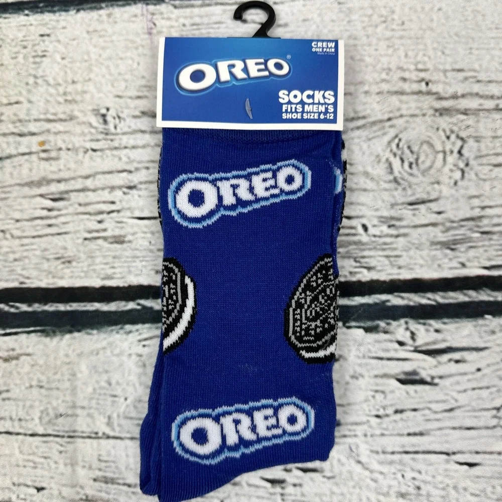 Oreo 🆕 Print Odd Sox Novelty Crew Socks‎ [Men's Size 6-12] NWT Novelty Gift